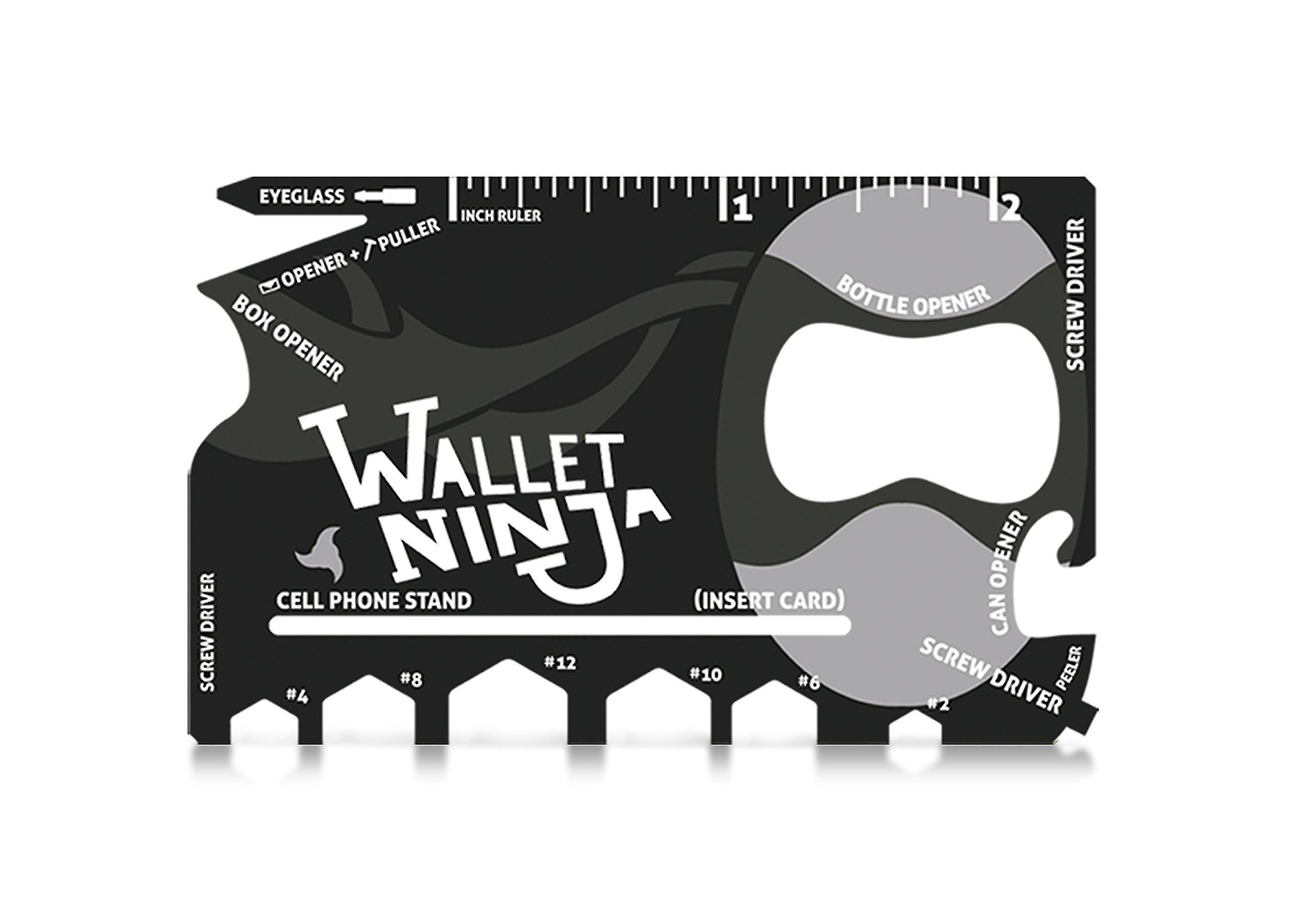 2 stks Multitool Card 18 in 1 credit card grootte multi-tool voor snelle reparaties, Edc survival gear, flesopener, camping - cool gadget en kousen spullen