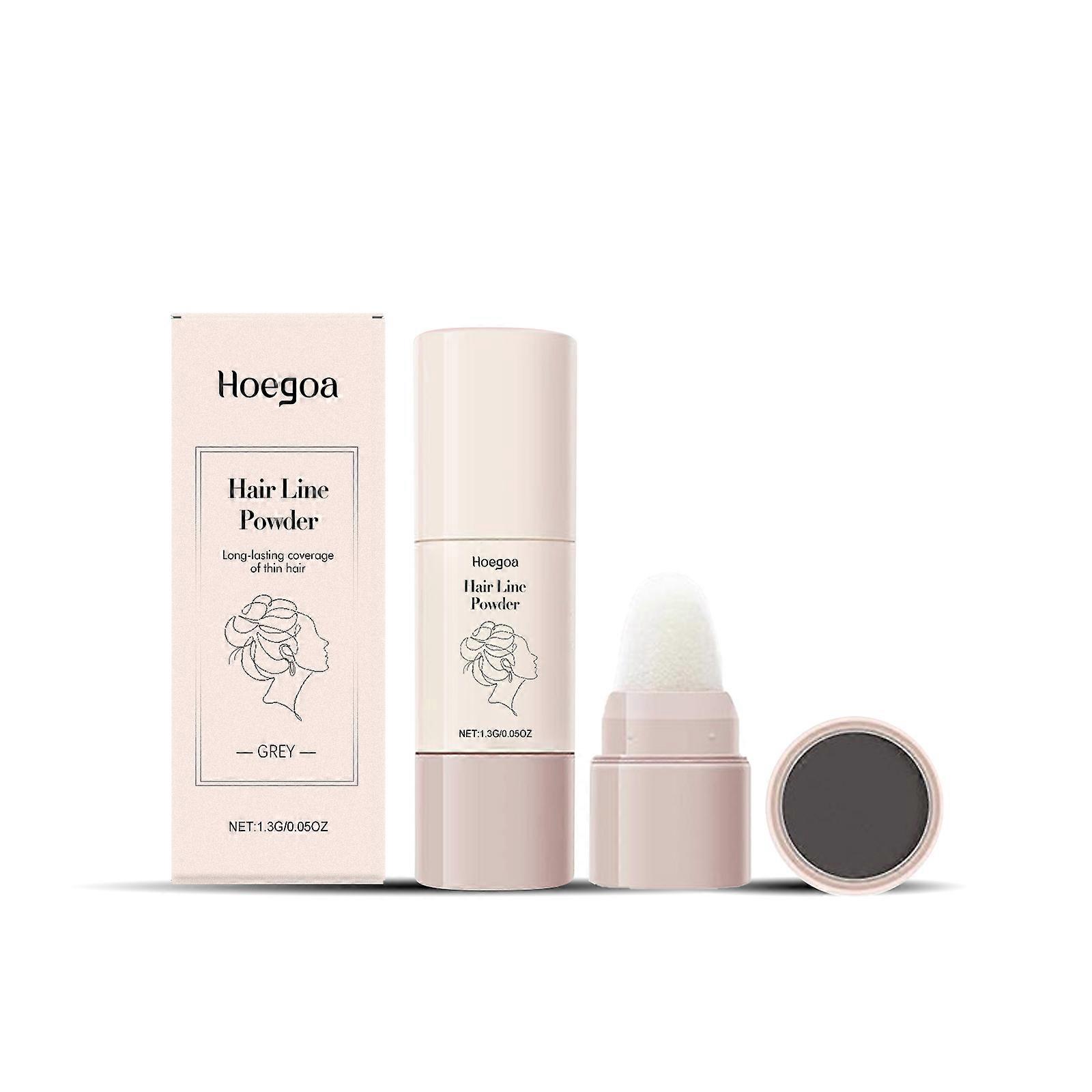 Hoegoa Portable Grey Fluffy Hairline Powder For Creating A Natural And Plump Hairstyle Contour Hairline Modification Powder