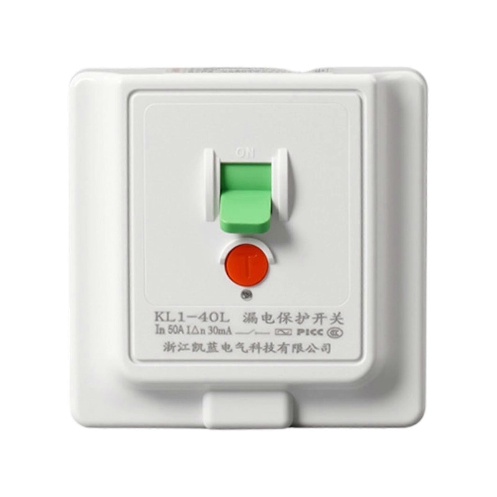 40A Leakage Special Protector Energy Efficient Air Conditioner Leakage Protector Switches For Water Heater Systems Multicolor