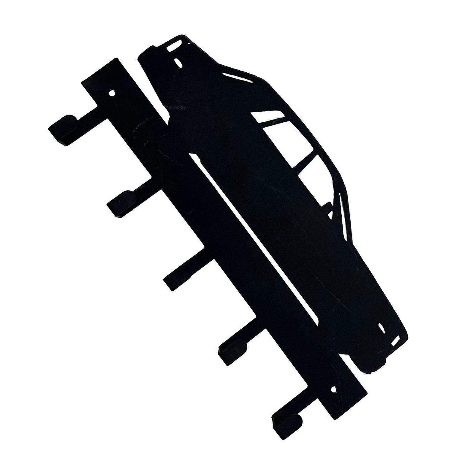 Practical Key Holder Wall Mount Clothes Rack with 5 Hooks Household Organizer Versatile Key Hangers Bathroom Hooks Multicolor