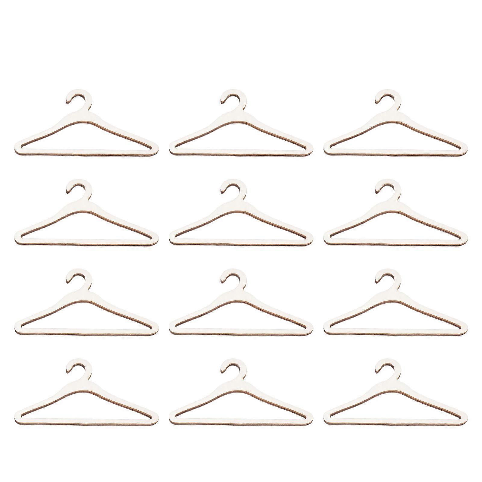 Extra breda dockklädesarrangörer i trä, dubbelstångsdesign, stödjer tunga kläder för prydliga garderober, flerfärgad