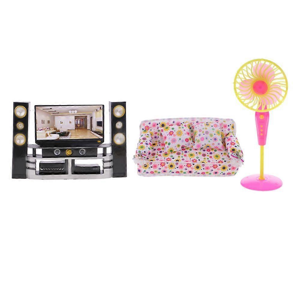 möbler till dockskåpets vardagsrum