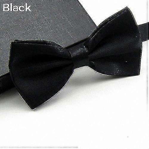 Classic Solid Color Bowtie for Men - Adjustable Wedding Party Accessory