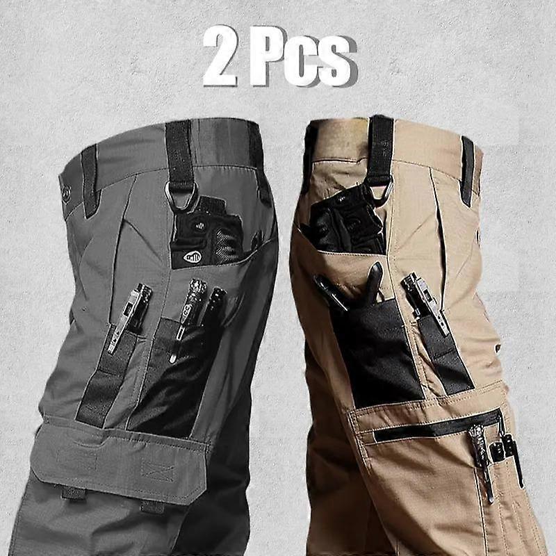 Men's durable outdoor training pants men's multi pocket