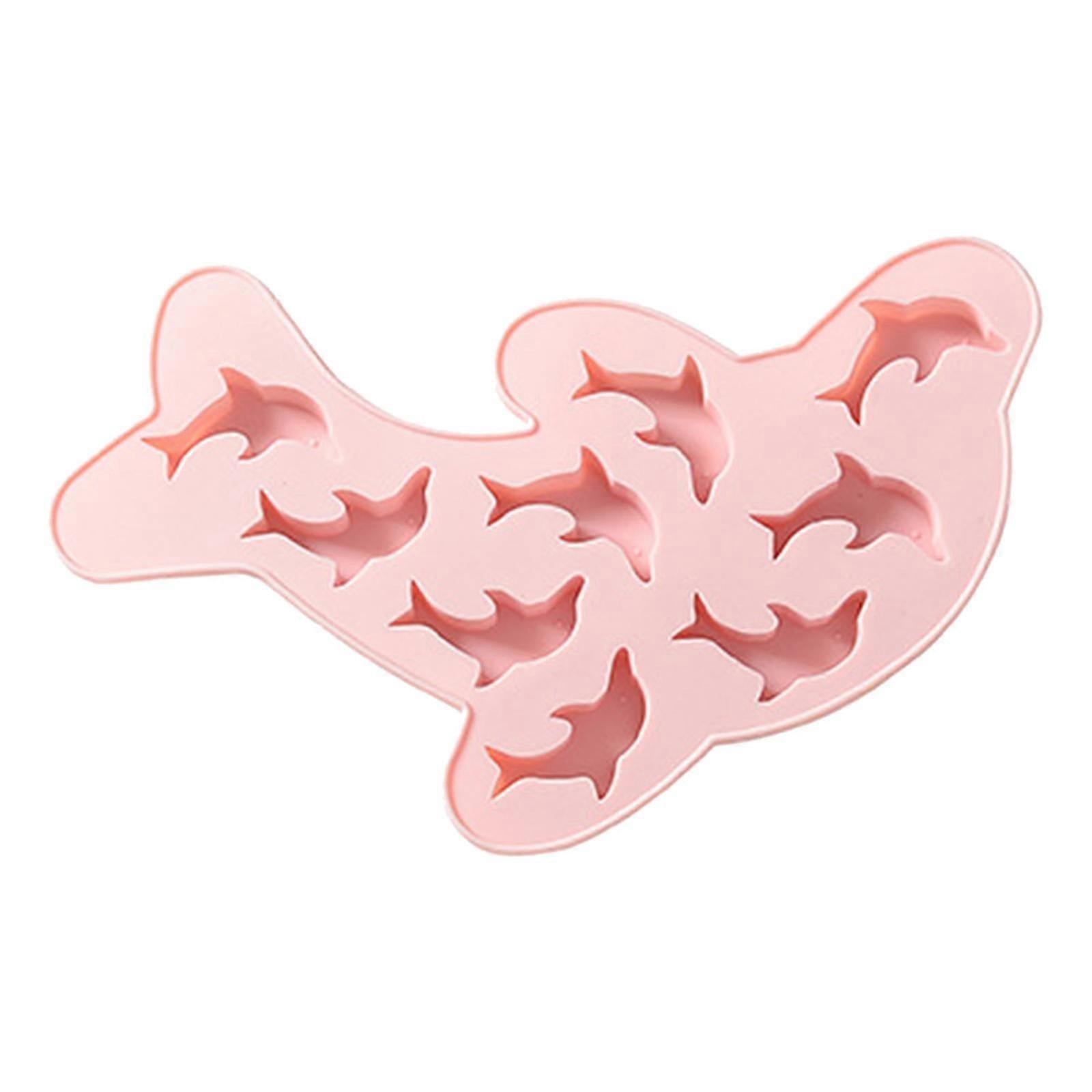 Silicone Cake Molds Ice Grid Cute Dolphin Chocolate Molds Ice Cube Ice Making Red Candy Molds