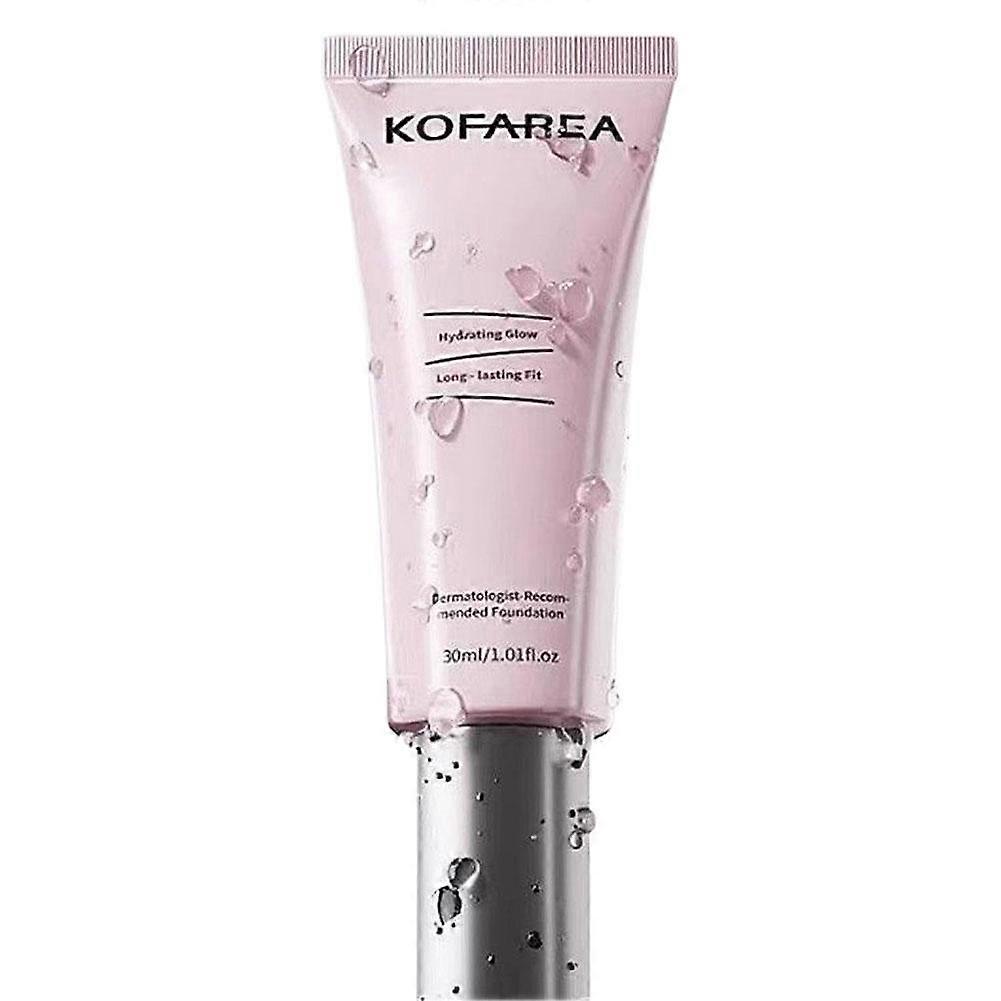 Hydrating Foundation Liquid With Hyaluronic Acid 12H Moisture Lock Medium To Full Coverage Natural No-Makeup Look For Dry Skin