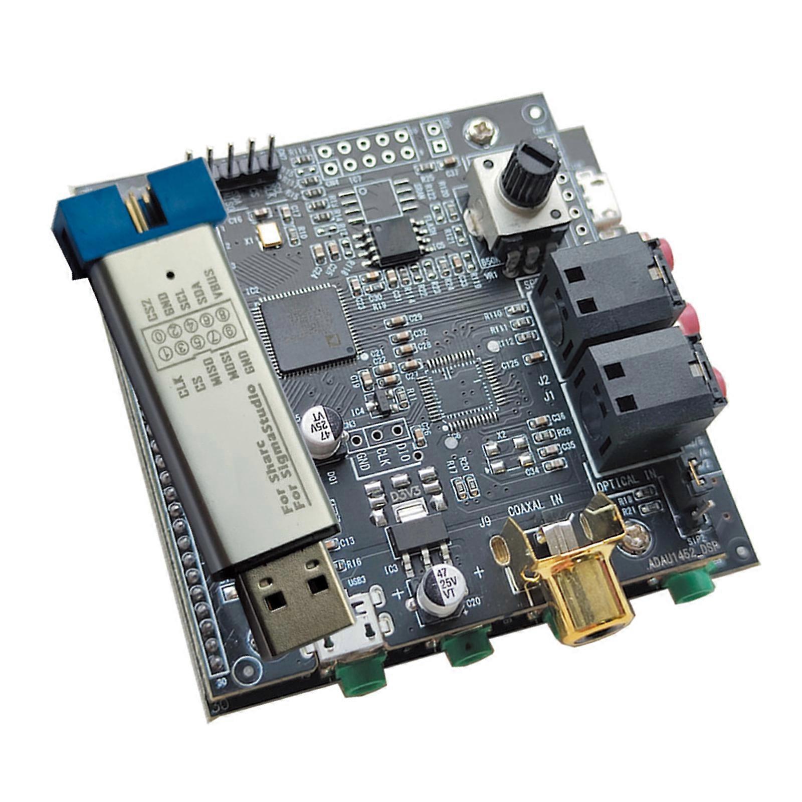Efficient ADAU1452 DSP Development Board Perfect For Developers Needing SPI Or I2C Interfaces High Performances Multicolor