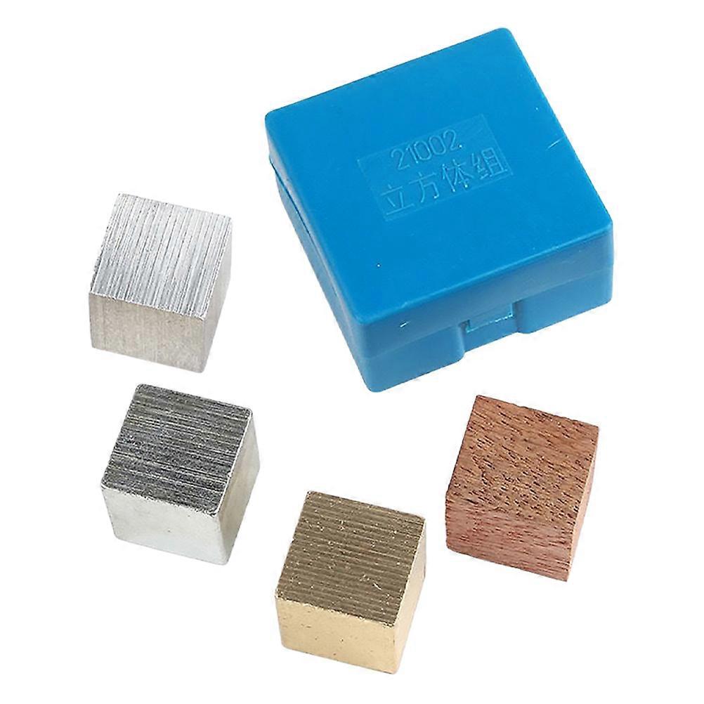 Density Cubes Set For Science Education Teaching Instruments 4Pcs Assorted Color Physics Experiment Blocks Laboratory Projects