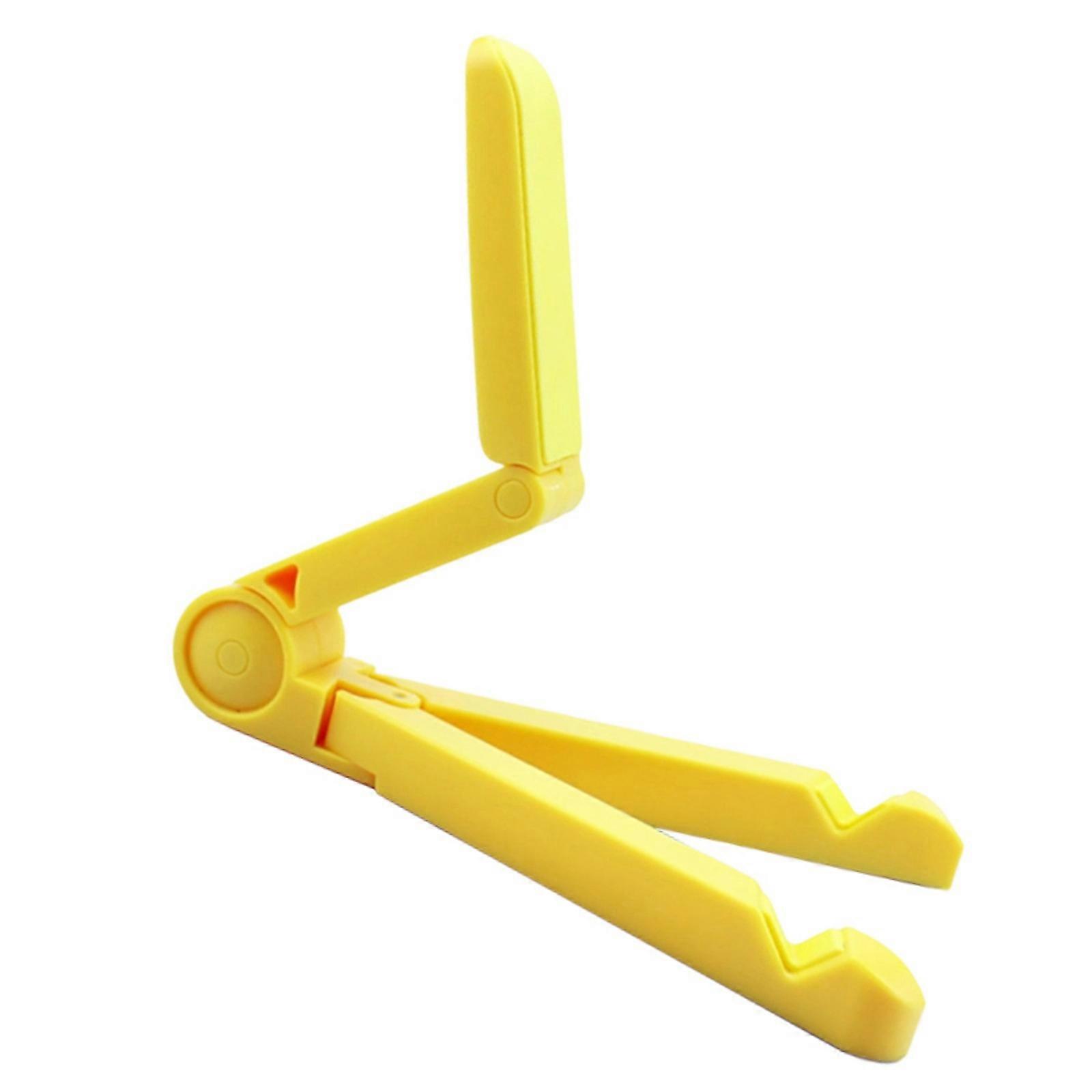 Adjustable Tablets Stand With Scratch Resistant Silicone Arms Secure Grips For 6-10inch Devices  Yellow