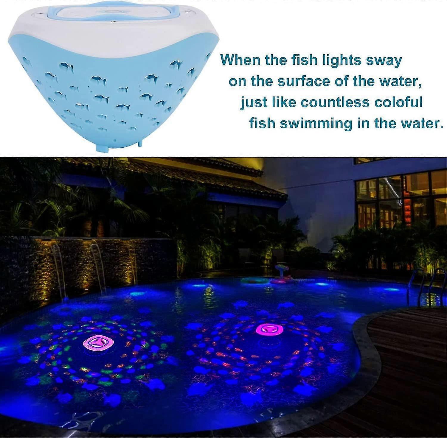 Floating Pool Light Underwater Light Pool Accessories Pool Decoration Inflatable Pool Ground Pool Bathtub