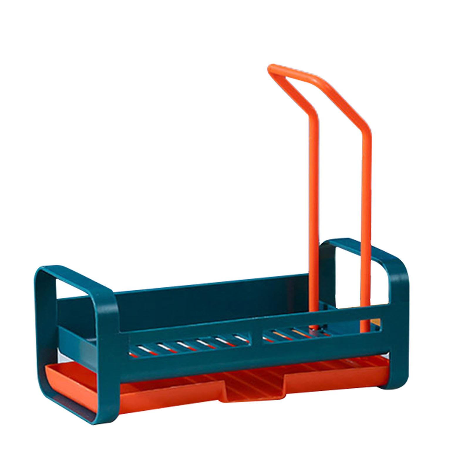 Kitchen Sink Sponge Holder With Drip Tray Kitchen Sink Caddy Organizer