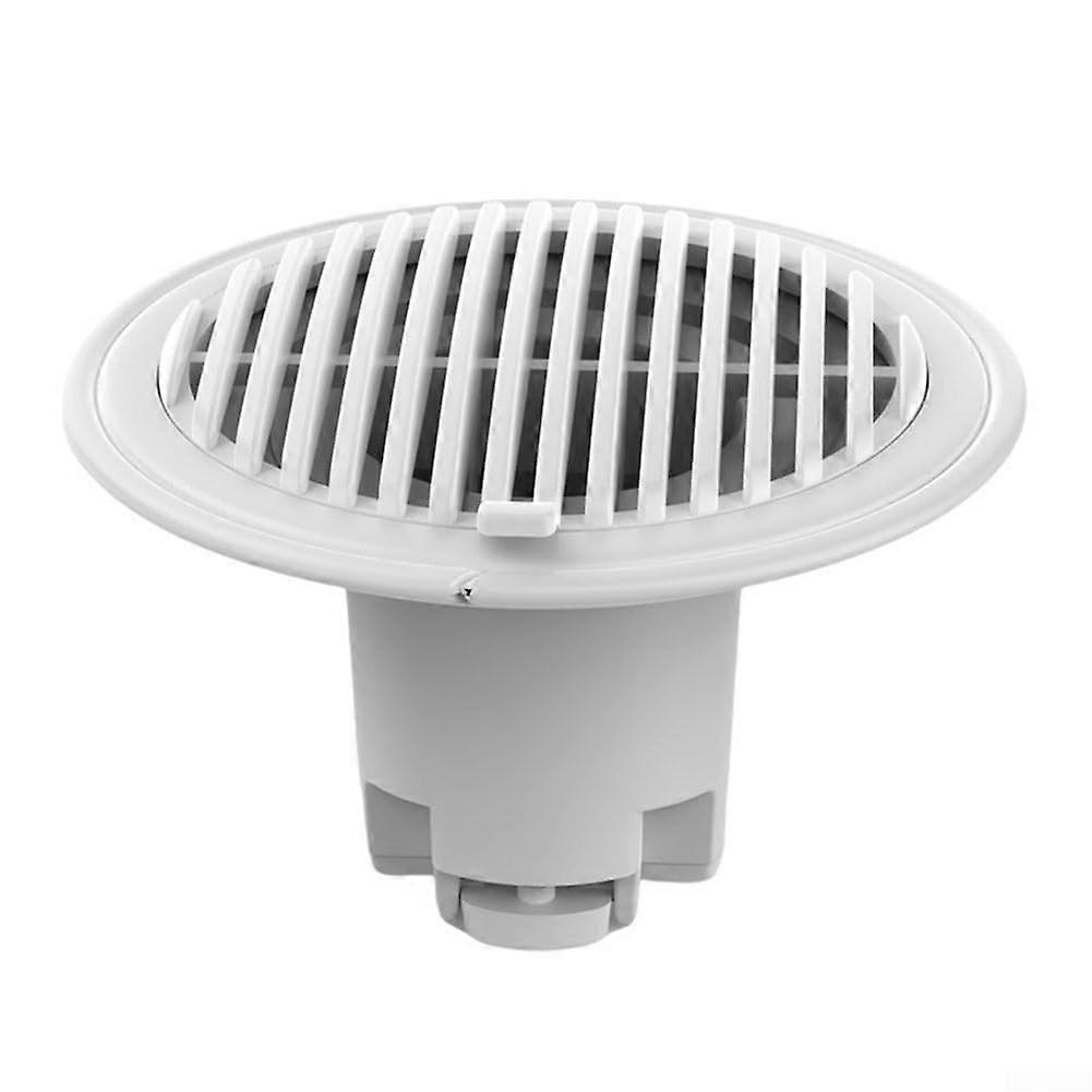 Adjustable Shower Drain Hair Catcher with 3Layer Clog Prevention TPR Seal Turbine Barrier White
