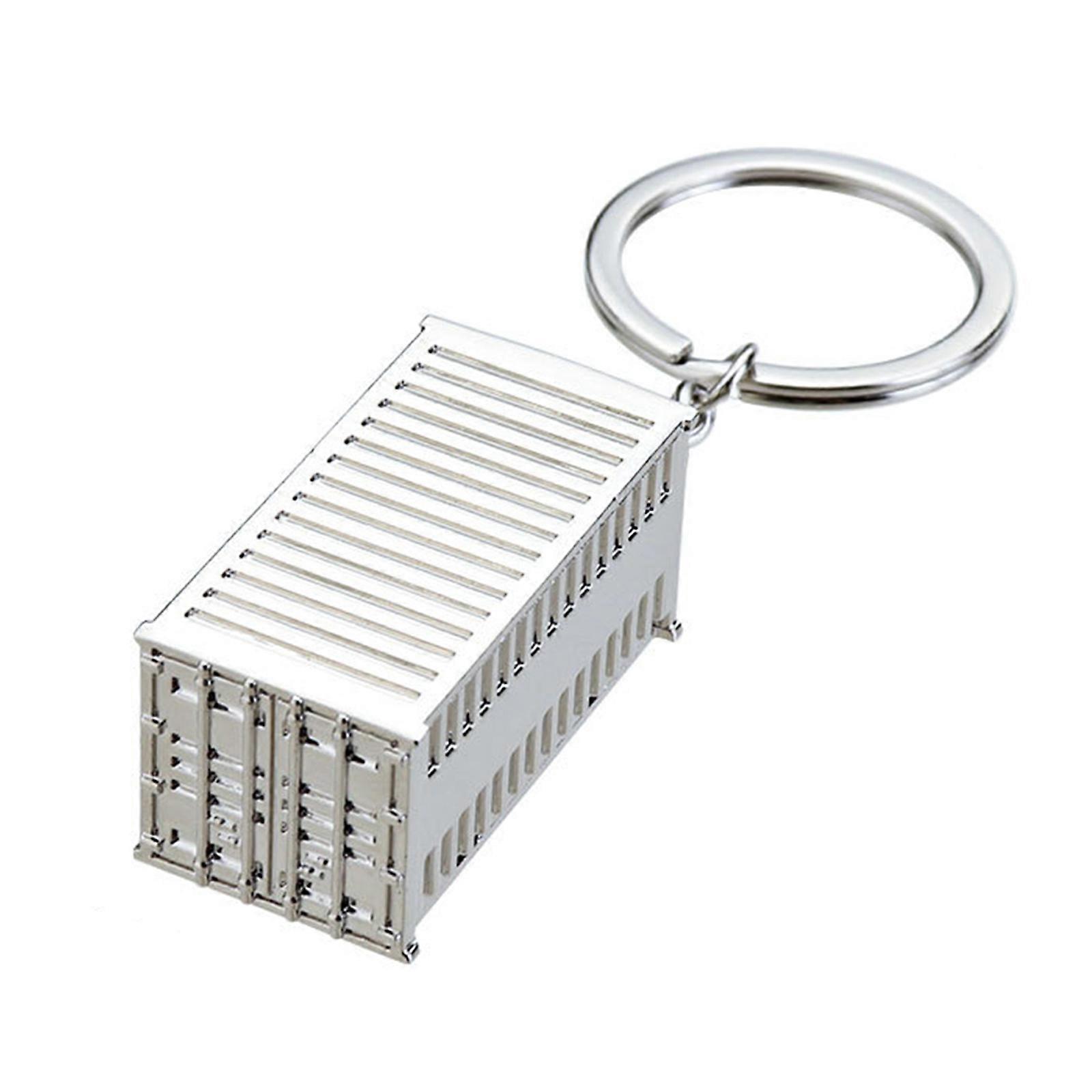 Creative Mini Container Key Ring Alloy Metal Construction Multipurpose Decorative Item Compact Design Perfect For Daily Use And Gift Giving To Travel
