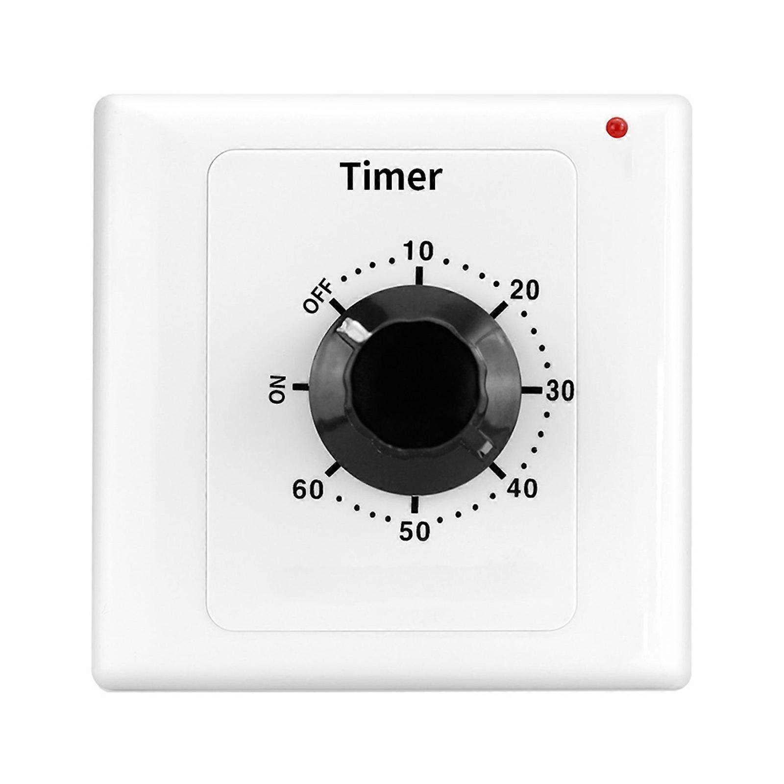 15A Mechanical Countdown Timer Switches 86 Panel Digital Time Countdown Control Controller for Fan, Water Heaters, Pump Multicolor