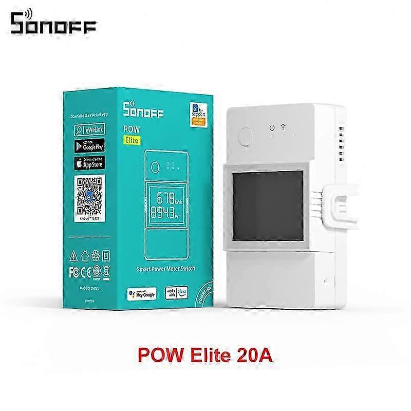 New Sonoff Pow Elite WiFi Smart Power Meter Switch with Real-Time Energy Monitoring