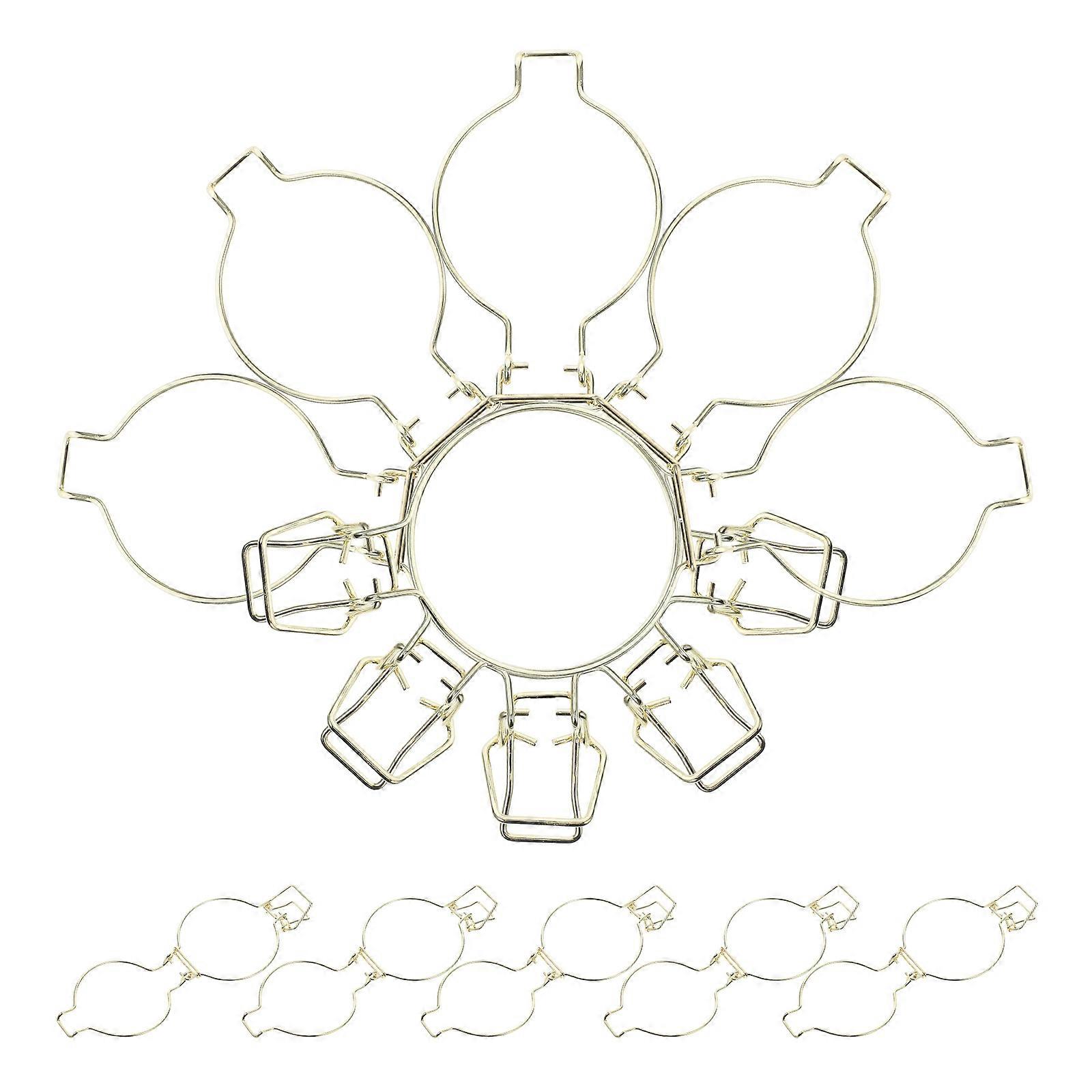 Airtight Seal Stainless Steel Mason Jar Wire Clamp Rectangular Spring Latch 10Pcs