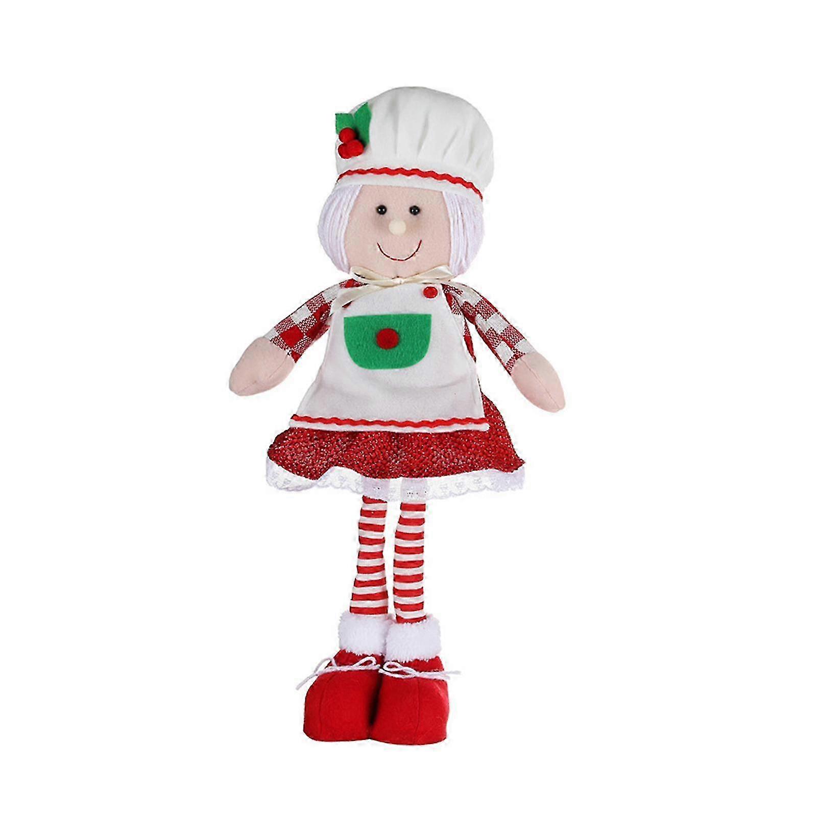 Poupée en peluche décorative de Noël à exposer sur une table