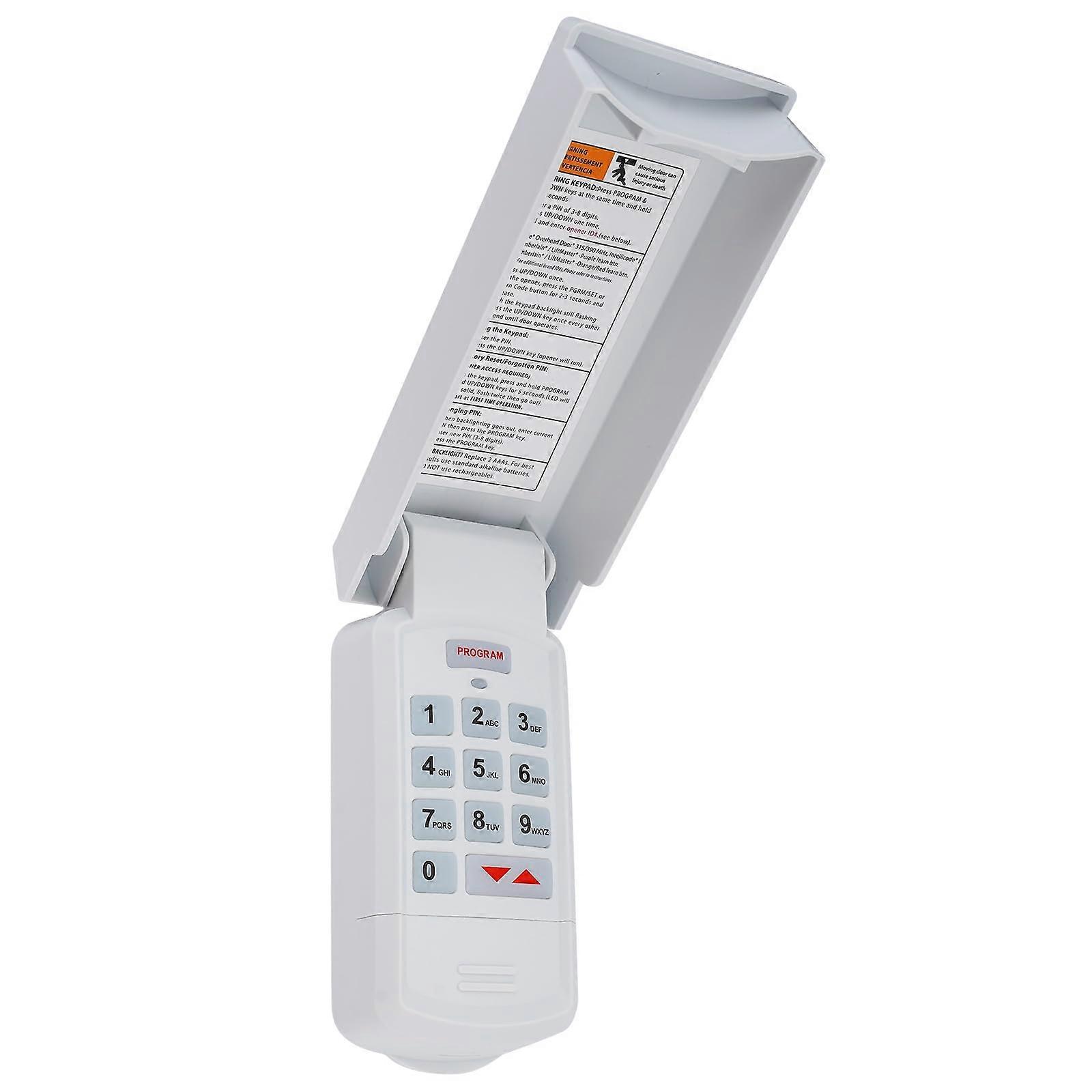 Universal Garage Door Opener Wireless Keypad Remote Compatible with LiftMaster Genie Chamberlain Craftsman Linear Wayne Dalton