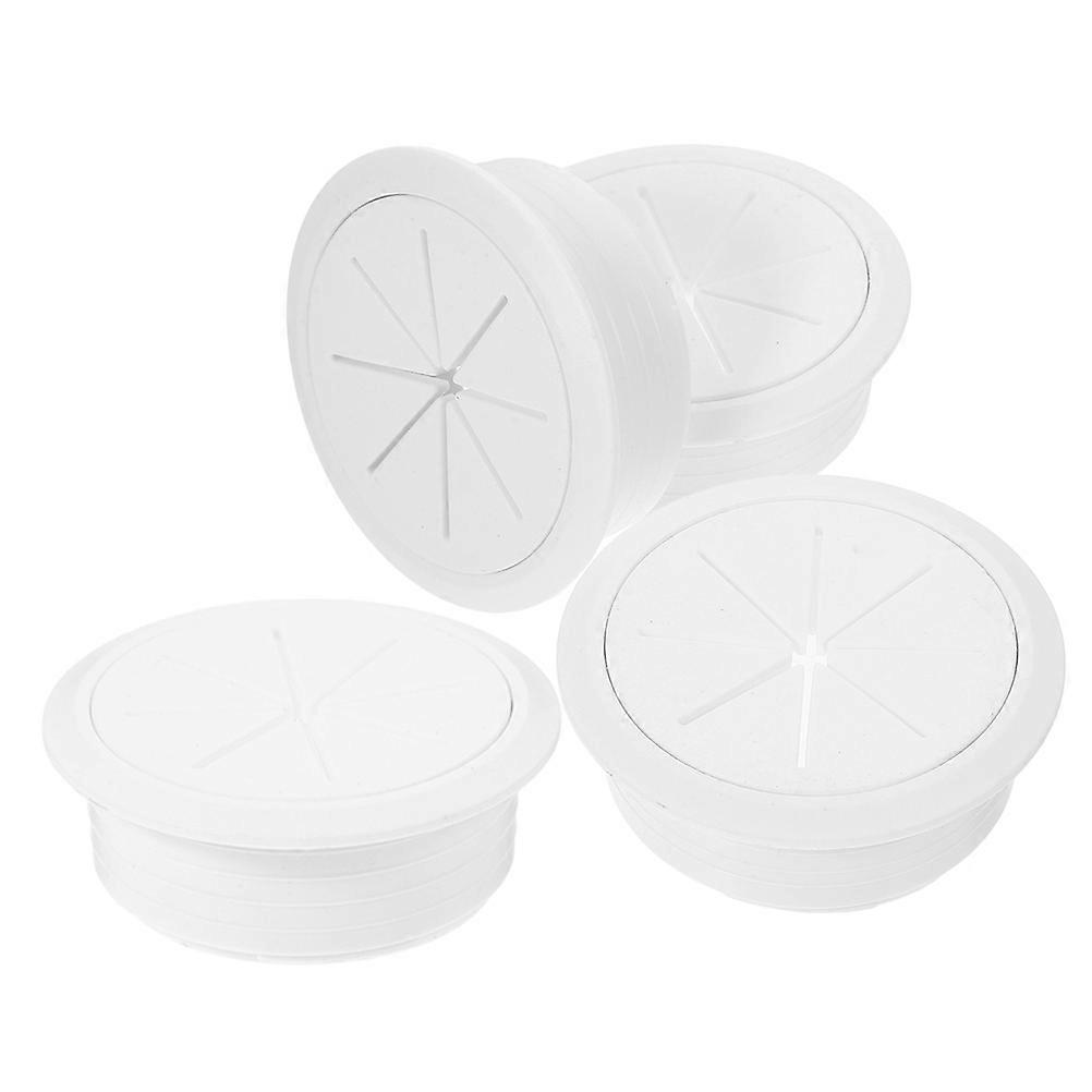 Computer Cable Grommet Desk Wire Hole Covers for Wire Control 8Pcs White