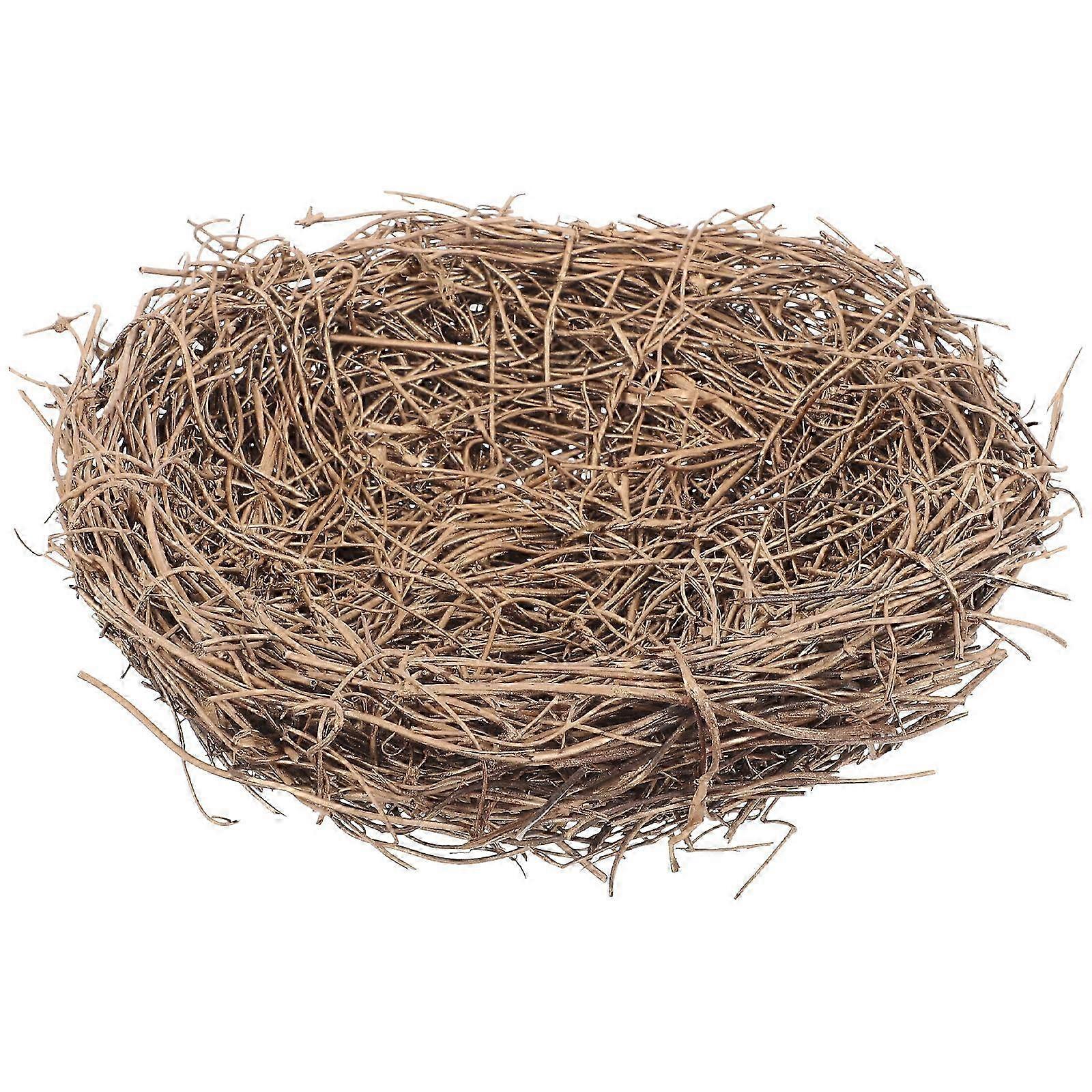 Artificial Rattan Bird Nest Diy Eggs Nest Handmade Nest Photo Prop Ornament
