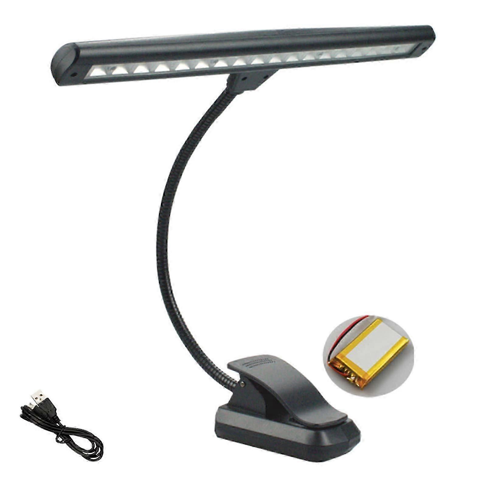 Rechargeable Music Stand Light with 18 LEDs 3 Temperatures 2 Brightness for Instruments