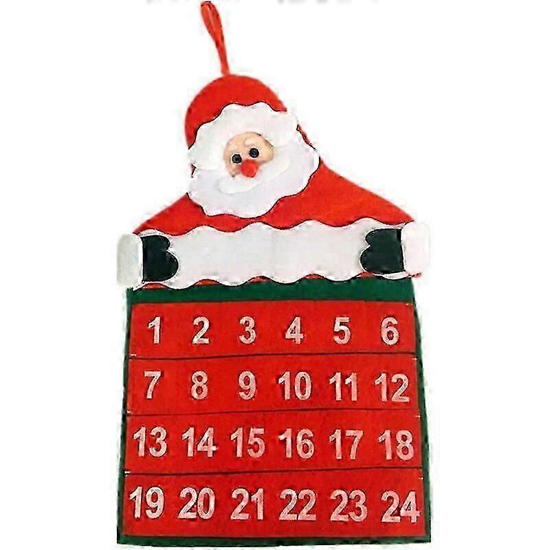 Reusable Advent Calendar with Numbered Pouches for Christmas Countdown