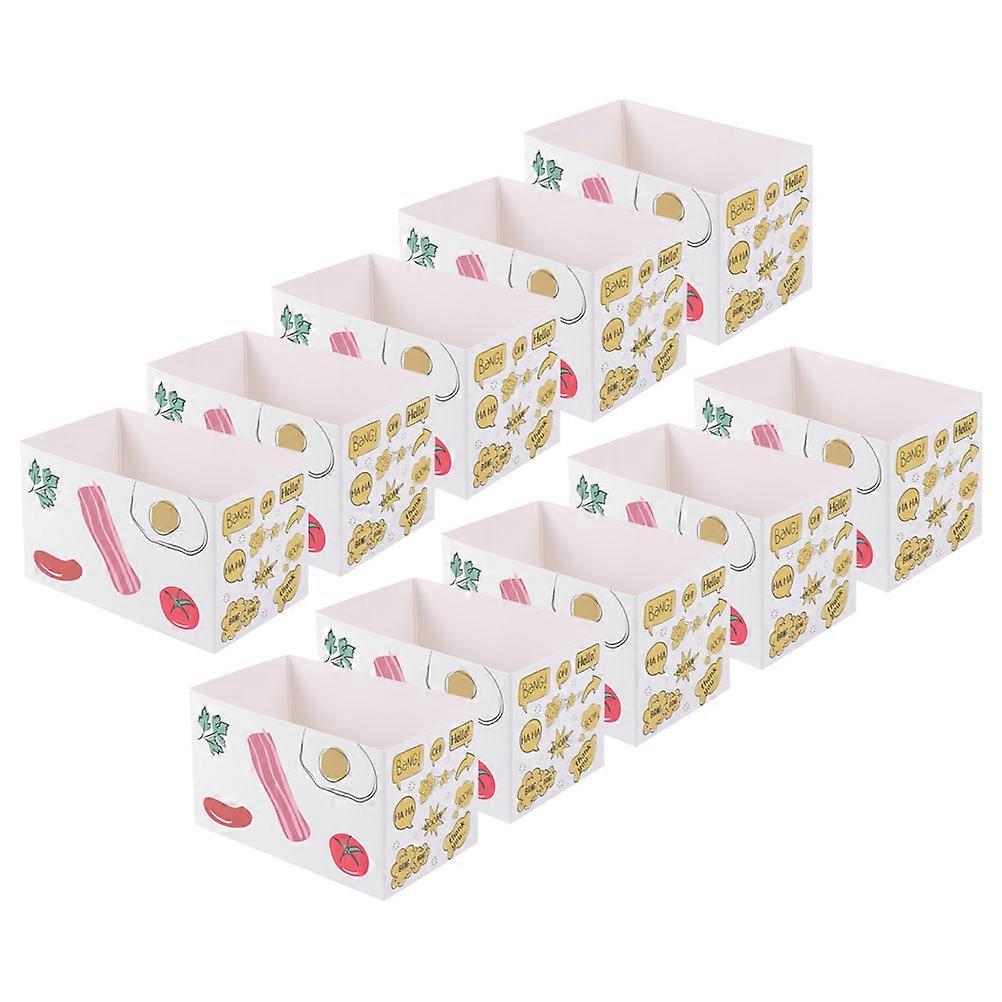 Cake Packaging Boxes Paper Food Containers for Storage Use 10Pcs