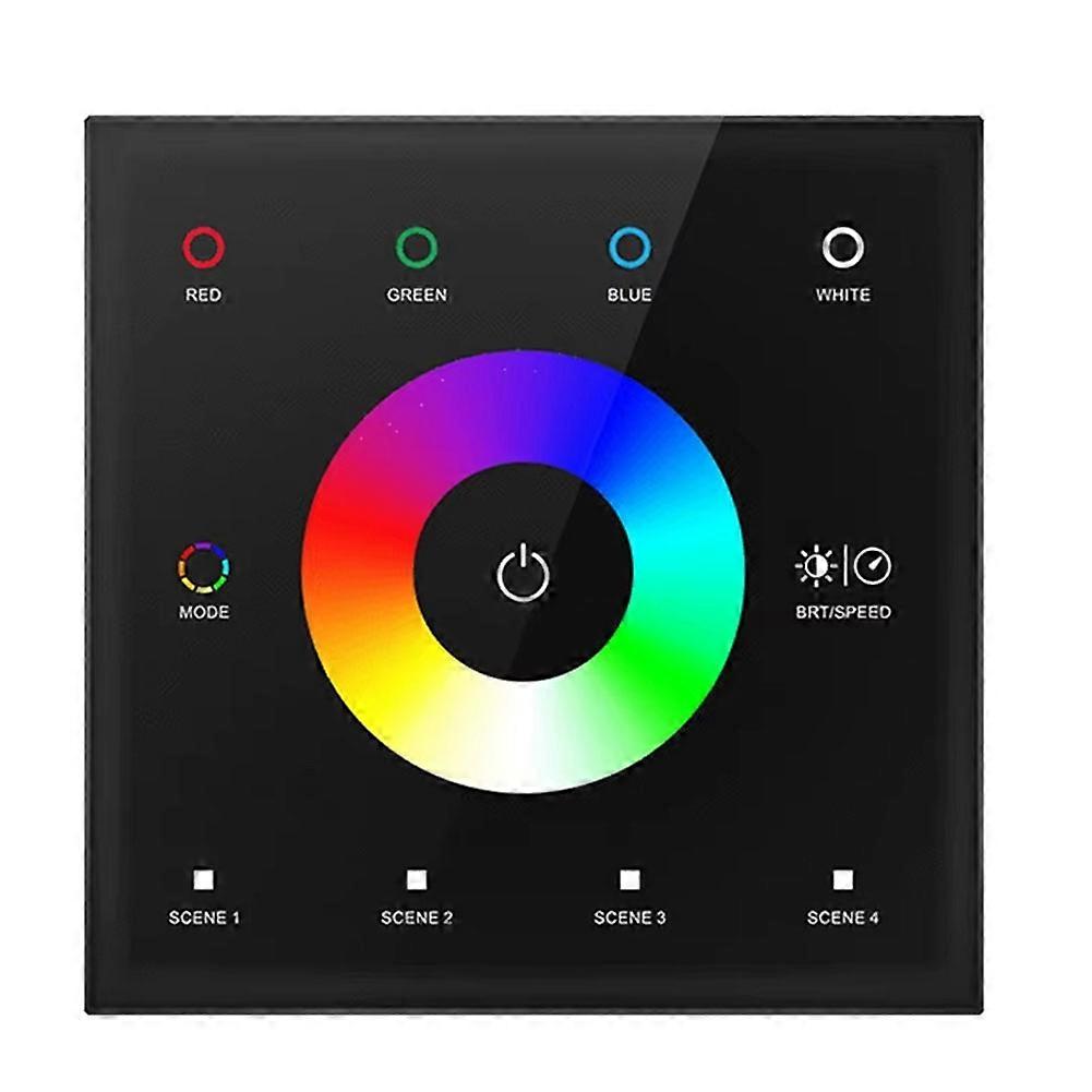 Wall Switch Dimmer Controller Wall-Mounted Touch Panel Switch Black
