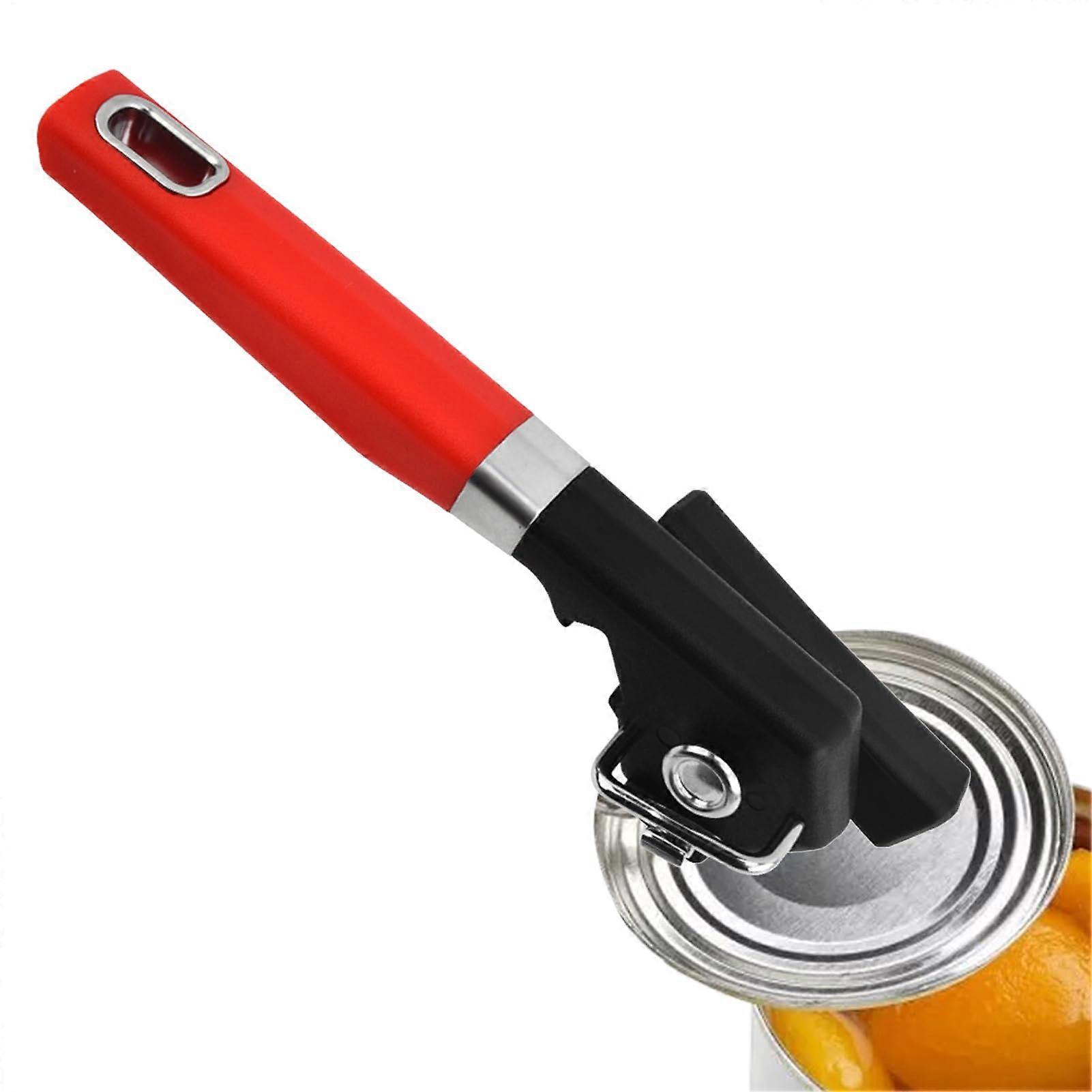 Manual Can Opener Heavy Duty Stainless Steel with Ergonomic NonSlip Handle for Seniors Kitchen Use 21.2x4.5cm
