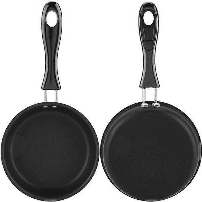 Mini egg pan, portable mini frying pan, round mini frying pan, small round crepe pan
