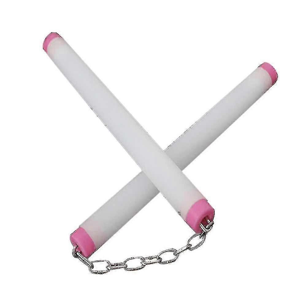 LED Light-Up Nunchaku Sticks-Glowing Fluorescent Performance Kung Fu Training Equipment_JC_js17
