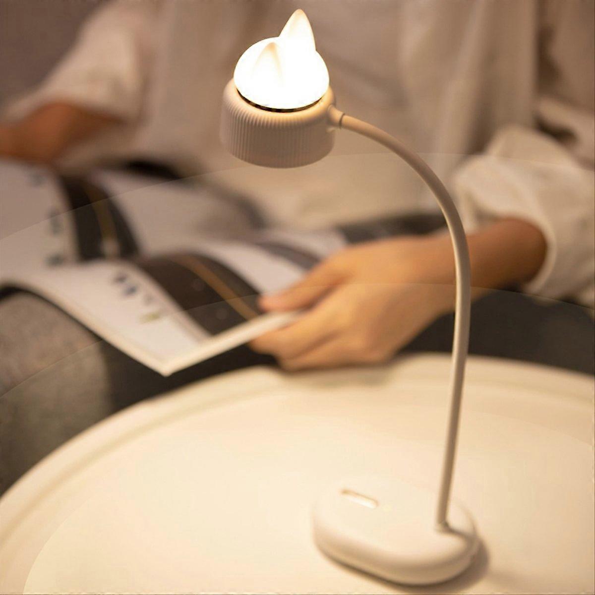 LED Desk Lamp with USB Charging Folding Light Three-Speed Adjustable