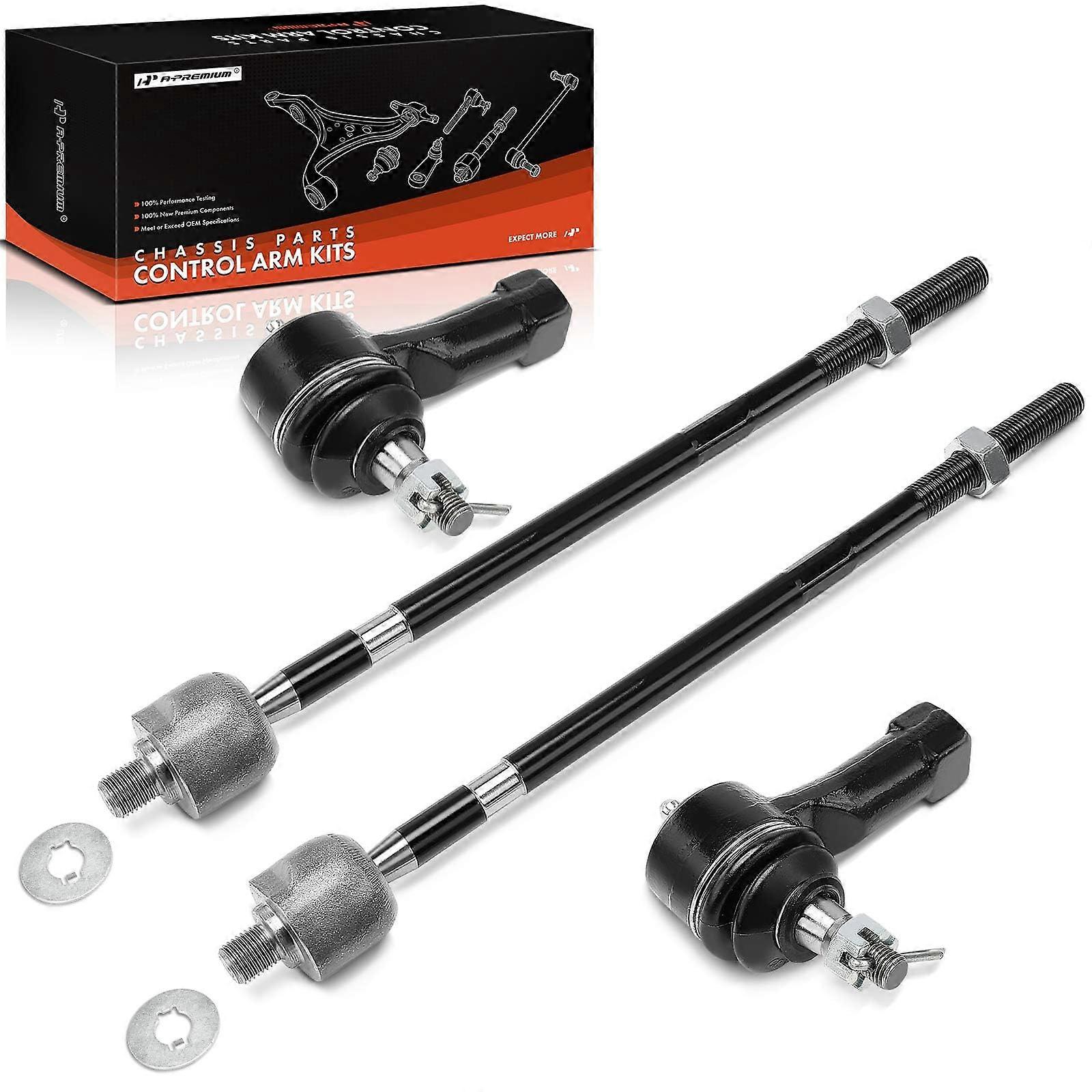 Tie Rod End Kit Set of 4 Front Inner and Outer for Ford Focus 20062007 Steering Replacement