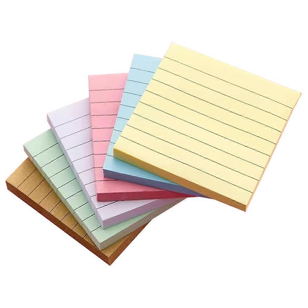 Sticky Colored Memo Pads Colored Note Pads for Office Use 6Pcs Set