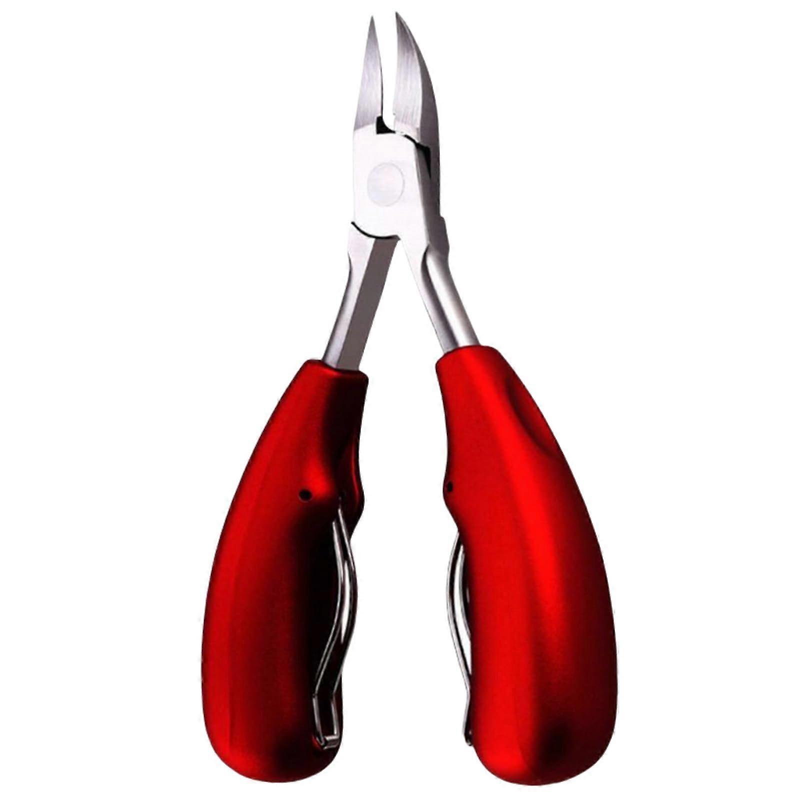 Professional Toenail Clippers for Thick and Ingrown Nails with Extra Sharp Curved Blade, Silvery