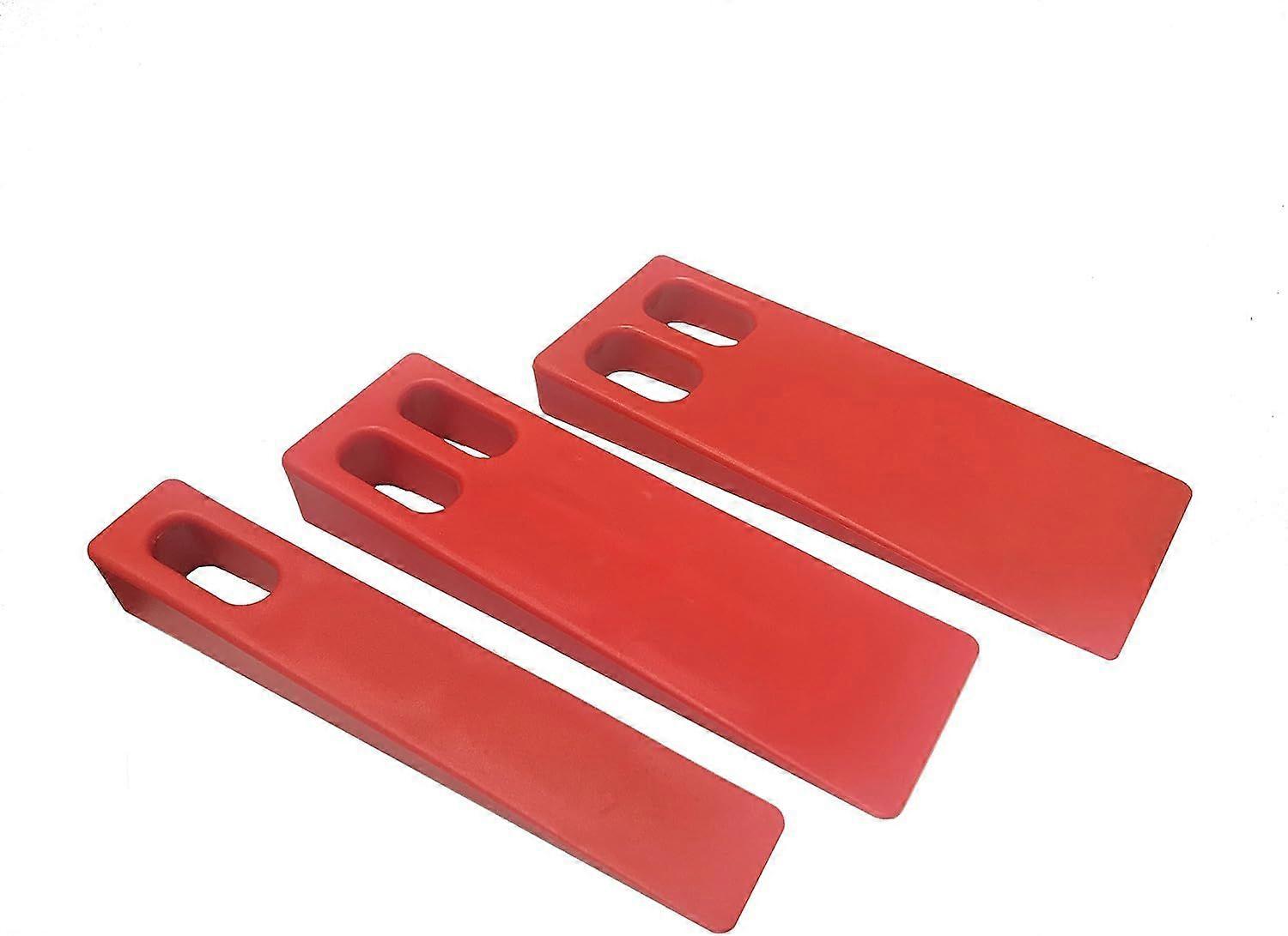 Plastic Wedge for Feeder Set of 3 Red
