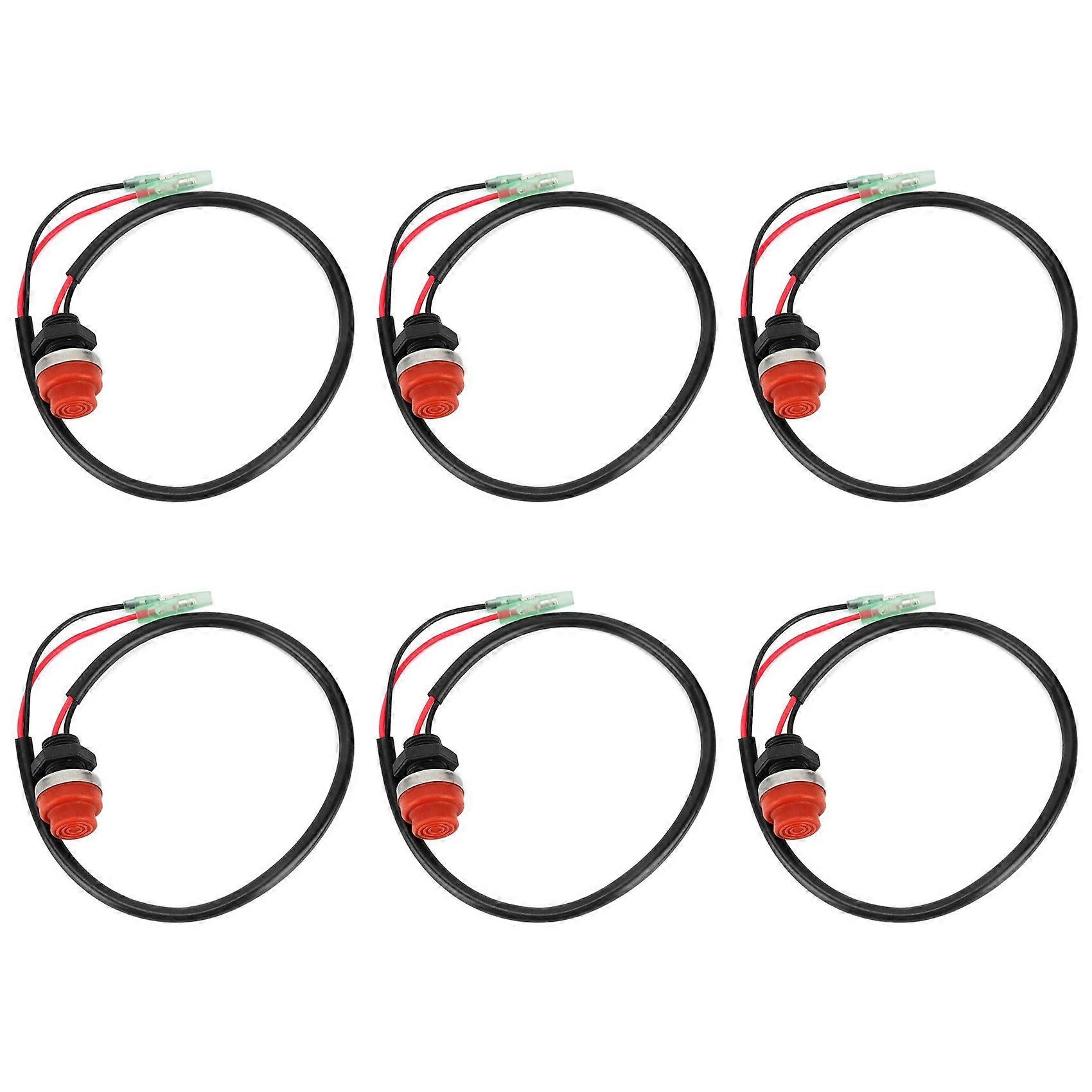 6X Universal Boat Outboard Engine Motor Start Kill Switch Keyless Push Button , Applicable to All for Yamaha Ships