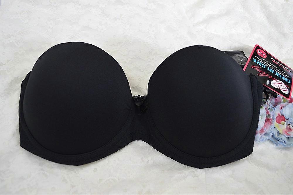 Super Boost Push Up Bra Invisible Strapless Thick padded effect Support Add 2Cup