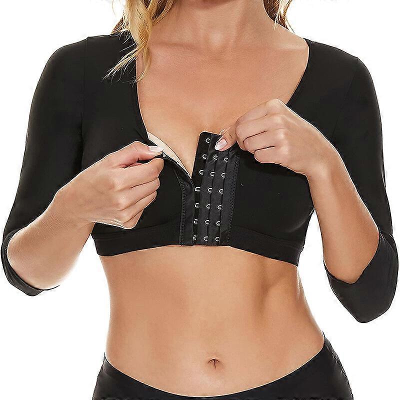 Women Arm Shaper Compression Sleeve Post Surgery Posture Corrector Top Shapewear
