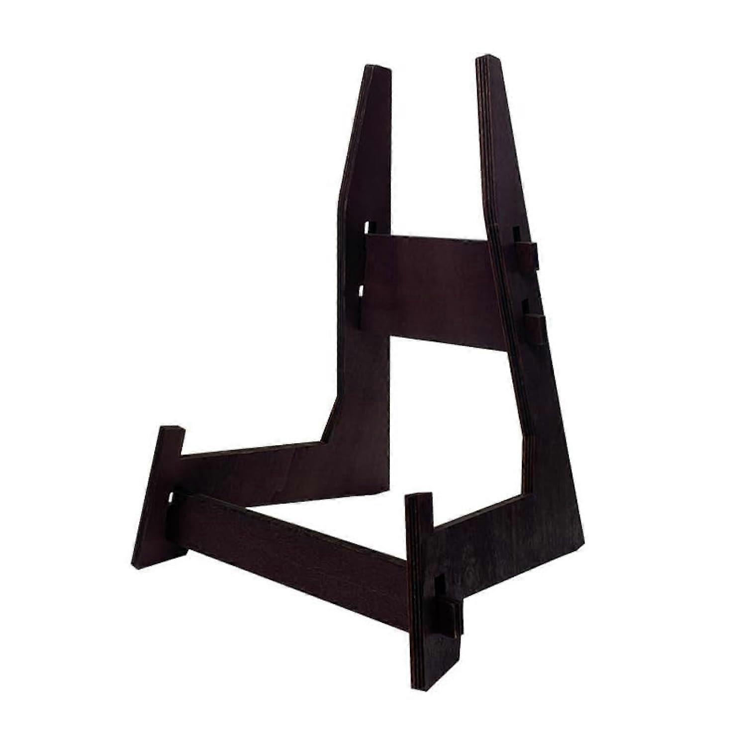 15.5 Inch Large Wooden Plate Display Stand with Stable LShaped Design, Decorative Easel Holder