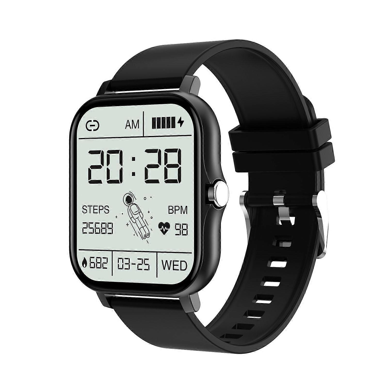 Smartwatch with step counting, heart rate monitoring, Bluetooth calling, and waterproof design