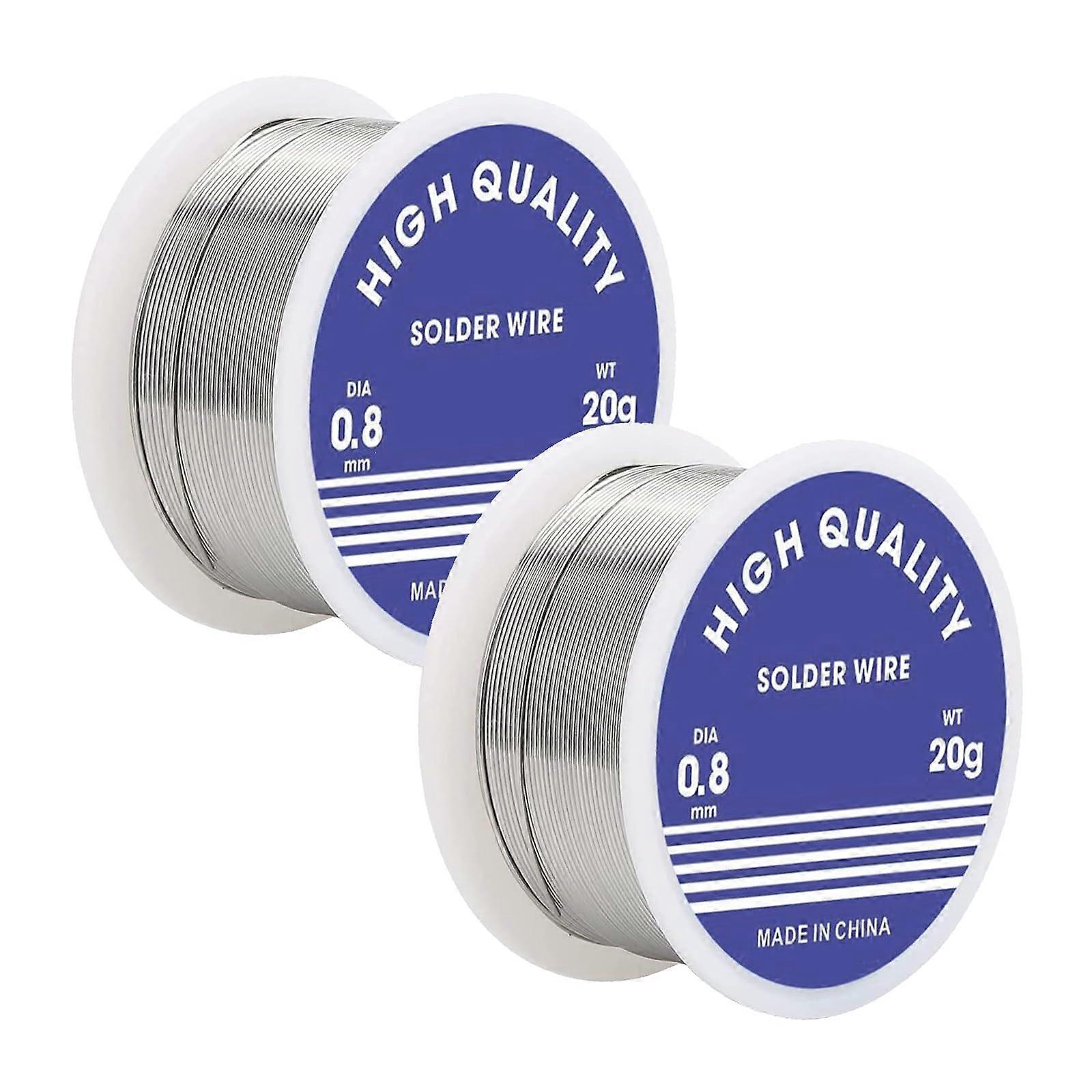 0.8mm Lead  Solder Wire with Rosin Core 20g Dual Roll for Electronics and Circuit