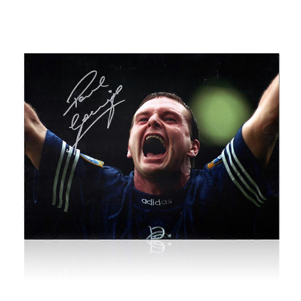 ポール・ガスコインサイン入りレンジャーズ写真