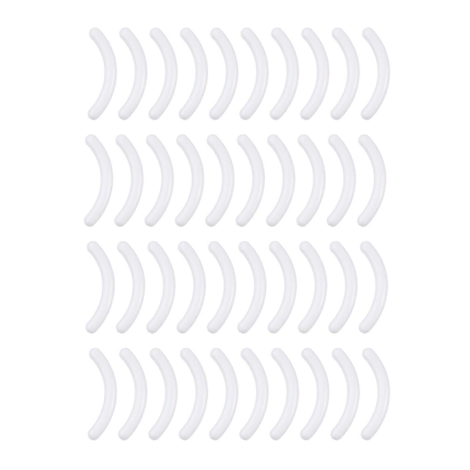 40pcs Eyelash Curler Pads Fine Workmanship Smooth Surface Heavy-duty Eyelash Curler Refill Replace Pads For Girl