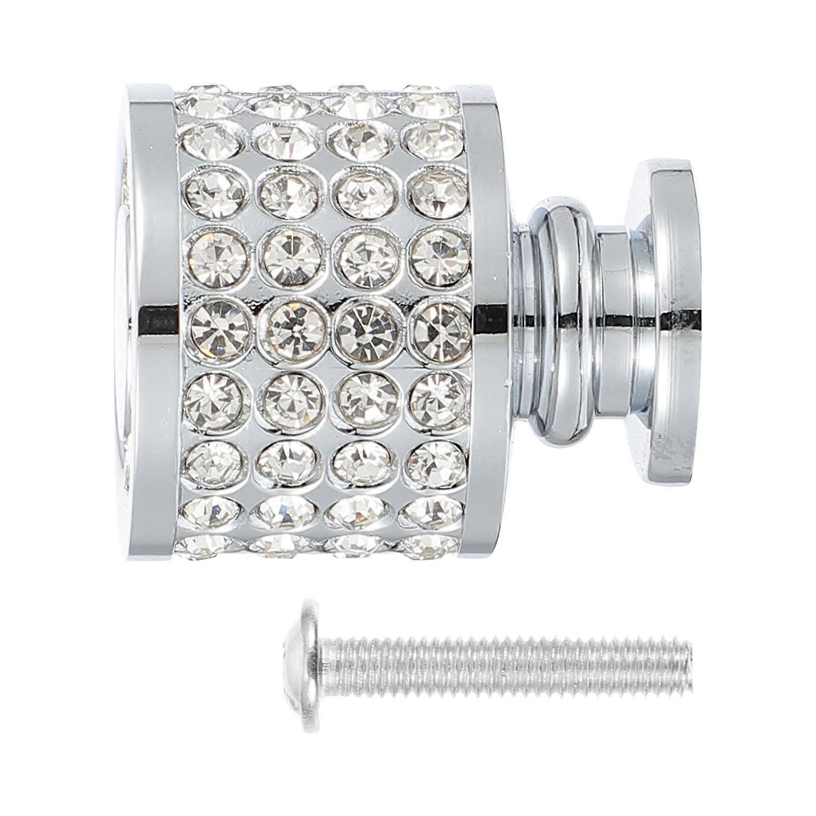 Silver Zinc Alloy Single Hole Knob for Drawer Pull Handle