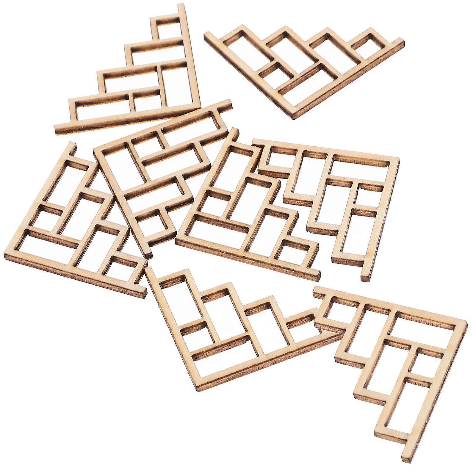 Wooden Flower Corner Protector for Decorating 8Pcs DIY Home Decorations