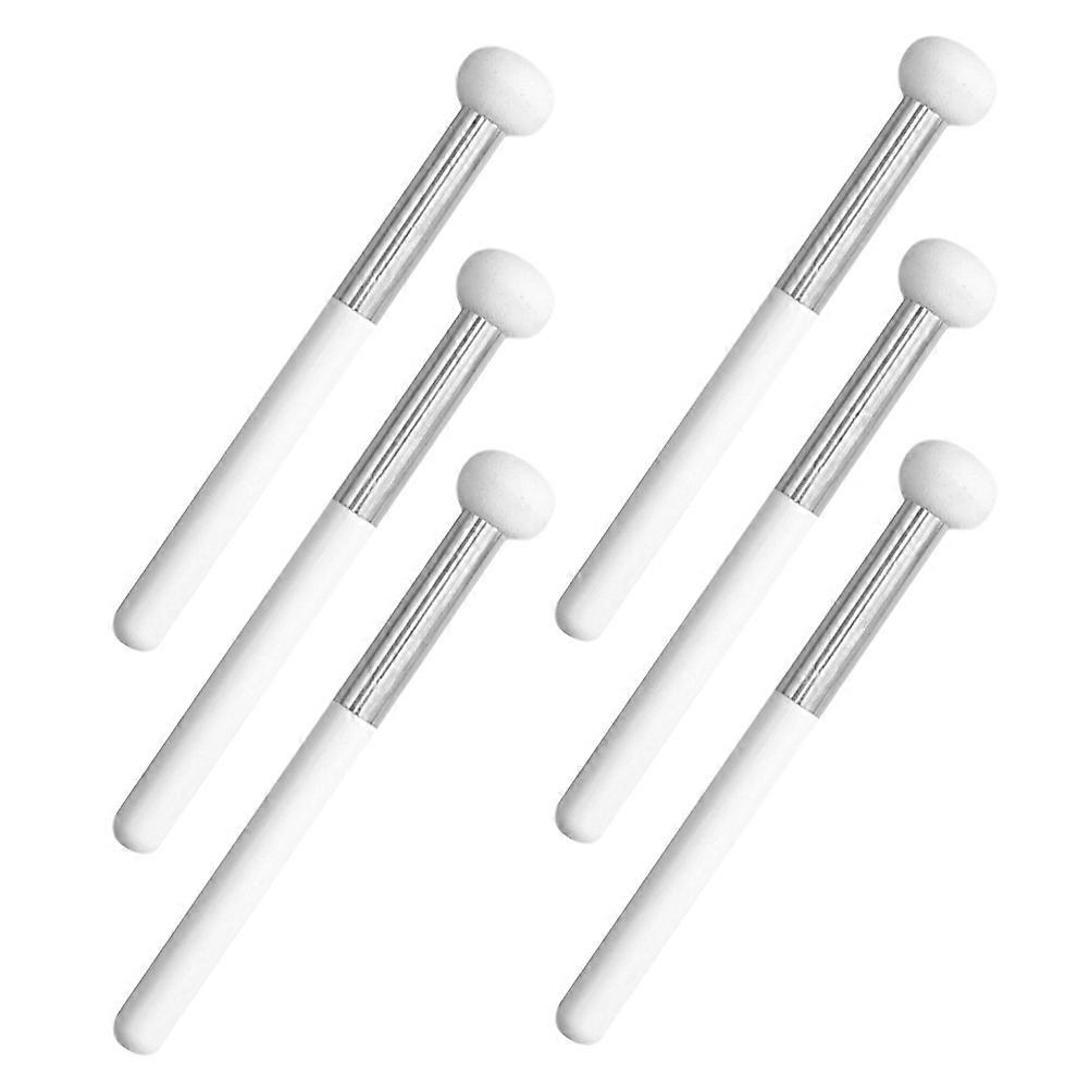 White Mushroom Concealer Brush for Nose 6Pcs Sponge Makeup Applicators