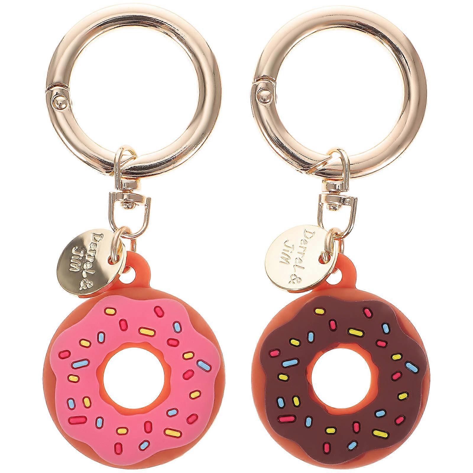 Silicone Protective Case for Protecting Locator with 2Pcs Keychain Covers