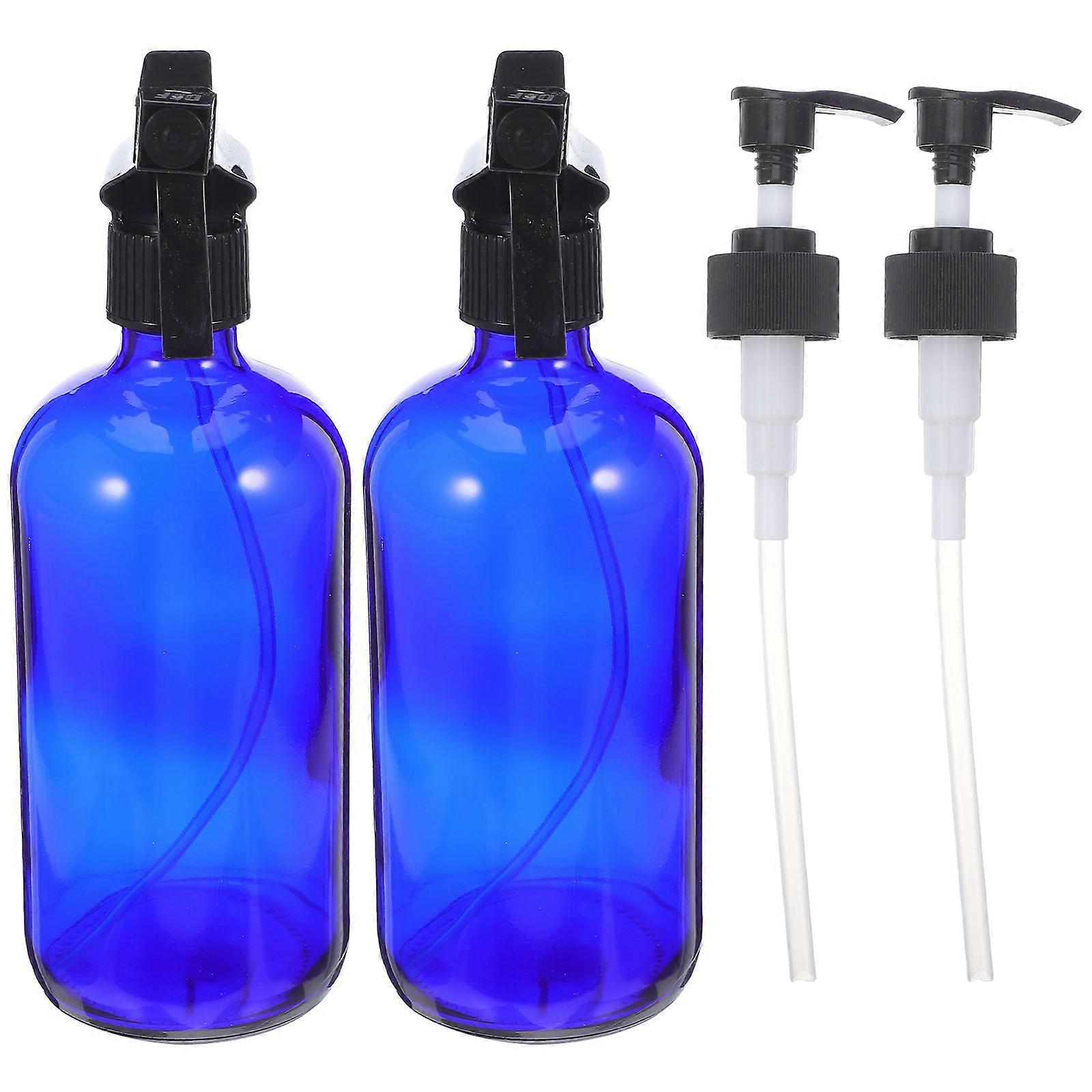 Cosmetics Container Subpackaging Bottle for Refillable Use 1Set Blue Spray