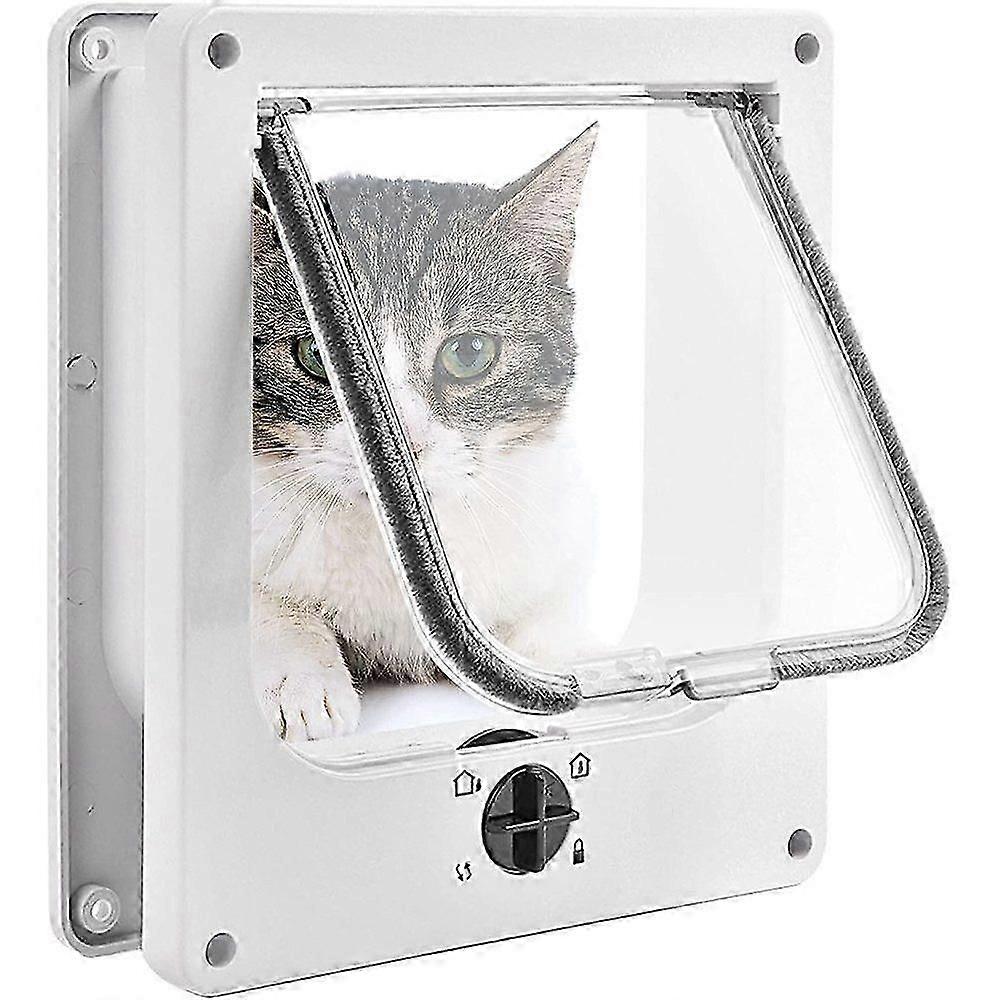 Pet flap cat flap dog flap cat door, 4 locking modes, pet entry solution, secure access design
